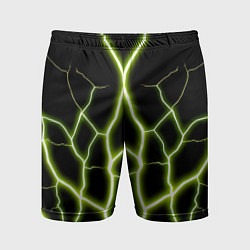 Шорты спортивные мужские Color green black, цвет: 3D-принт
