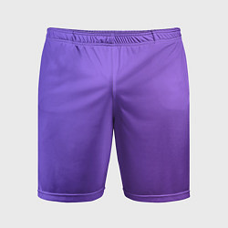 Шорты спортивные мужские Color purple gradient, цвет: 3D-принт