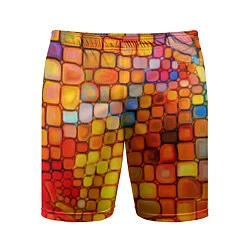 Шорты спортивные мужские Текстуры, цвет: 3D-принт