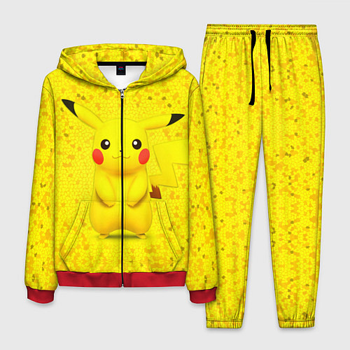 Мужской костюм Pikachu / 3D-Красный – фото 1