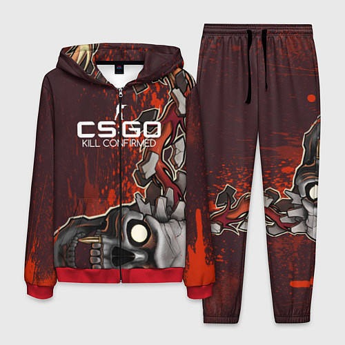 Мужской костюм CS:GO Kill Confirmed Style / 3D-Красный – фото 1