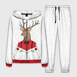 Костюм мужской Christmas Deer, цвет: 3D-красный