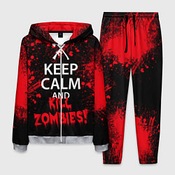 Костюм мужской Keep Calm & Kill Zombies цвета 3D-меланж — фото 1