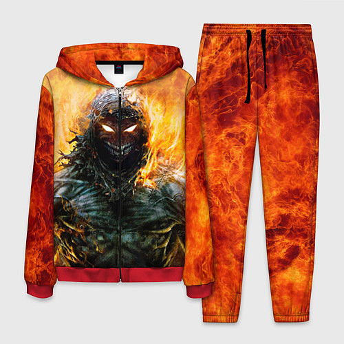 Мужской костюм Disturbed: Monster Flame / 3D-Красный – фото 1