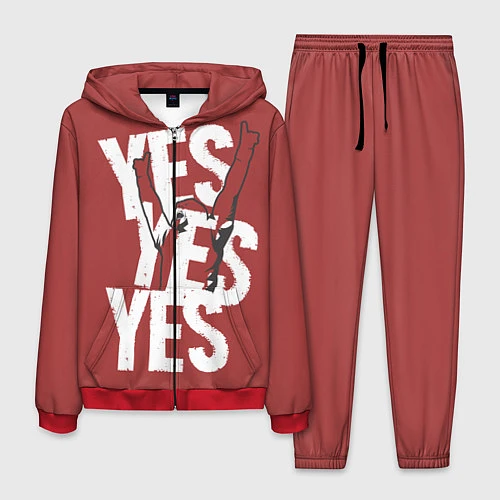 Мужской костюм Bryan Danielson: Yes / 3D-Красный – фото 1