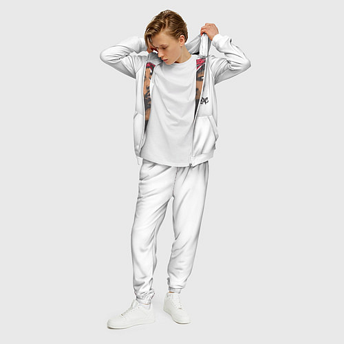 Мужской костюм 2Pac / 3D-Белый – фото 3