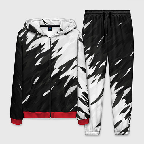 Мужской костюм Black & white / 3D-Красный – фото 1