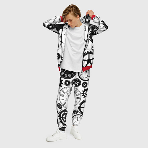 Мужской костюм Время не ждет / 3D-Красный – фото 3