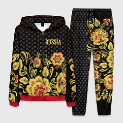 Костюм мужской Russia: black edition, цвет: 3D-красный