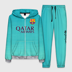 Костюм мужской Barcelona FC: Aqua, цвет: 3D-меланж