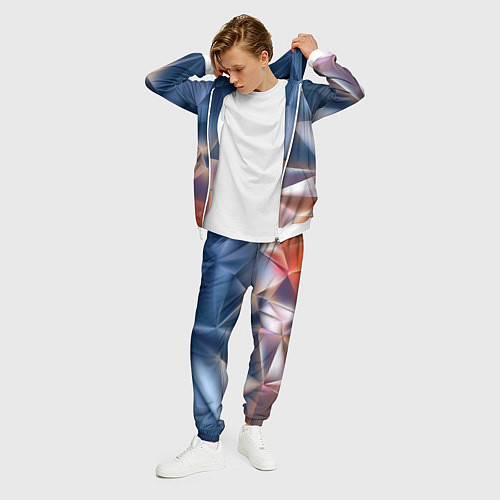 Мужской костюм Abstract / 3D-Белый – фото 3