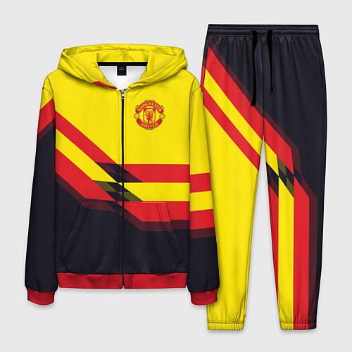 Мужской костюм Man United FC: Yellow style / 3D-Красный – фото 1