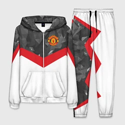 Костюм мужской Man United FC: Grey Polygons, цвет: 3D-белый