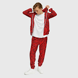 Костюм мужской Tie-Dye red, цвет: 3D-белый — фото 2