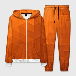 Костюм мужской Orange abstraction, цвет: 3D-белый