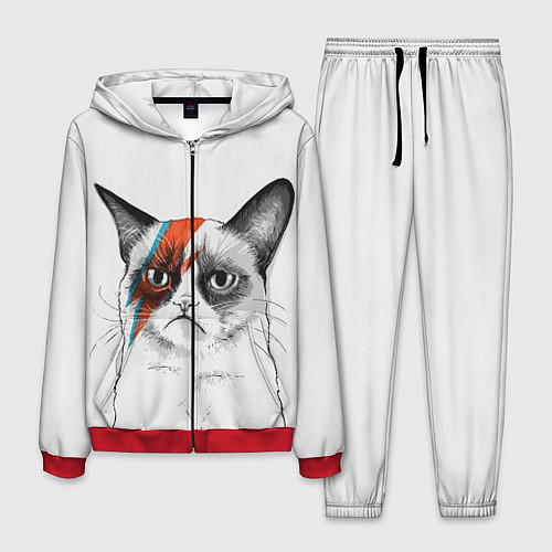 Мужской костюм David Bowie: Grumpy cat / 3D-Красный – фото 1