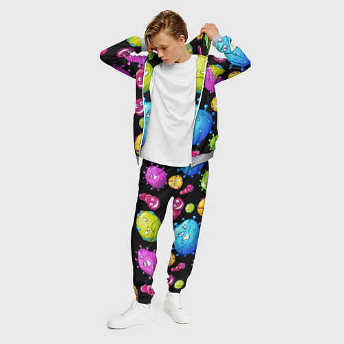 Мужской костюм Веселые микробы / 3D-Меланж – фото 3