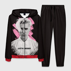 Костюм мужской Justin Bieber: Pink Splash, цвет: 3D-красный