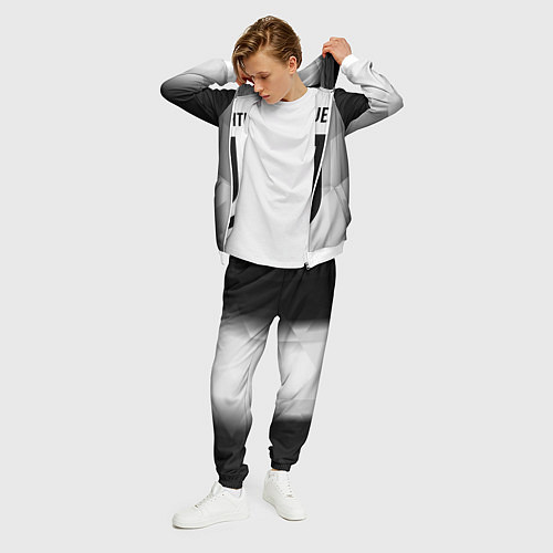 Мужской костюм FC Juventus: Silver Original / 3D-Белый – фото 3