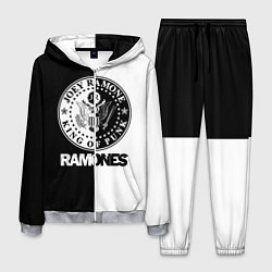Костюм мужской Ramones B&W, цвет: 3D-меланж