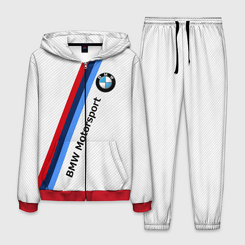 Мужской костюм BMW Motorsport: White Carbon / 3D-Красный – фото 1
