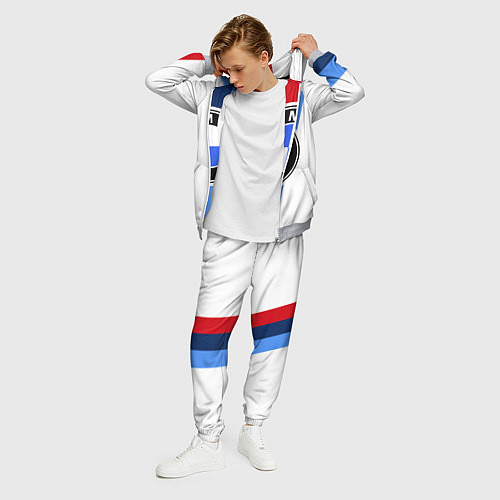 Мужской костюм BMW M: White Sport / 3D-Меланж – фото 3