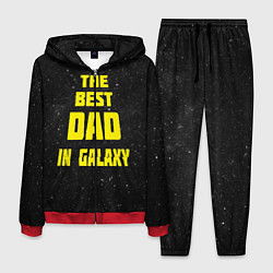 Костюм мужской The Best Dad in Galaxy, цвет: 3D-красный