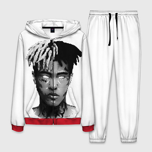 Мужской костюм XXXTentacion: Pixel Art / 3D-Красный – фото 1