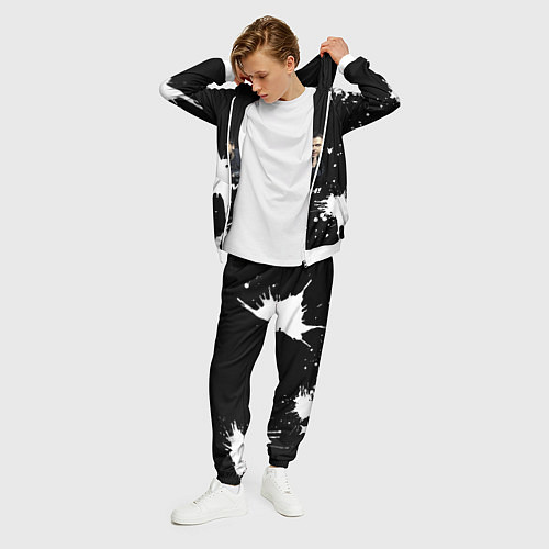 Мужской костюм Группа OOMPH! / 3D-Белый – фото 3