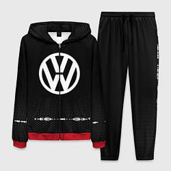 Костюм мужской Volkswagen: Black Abstract, цвет: 3D-красный