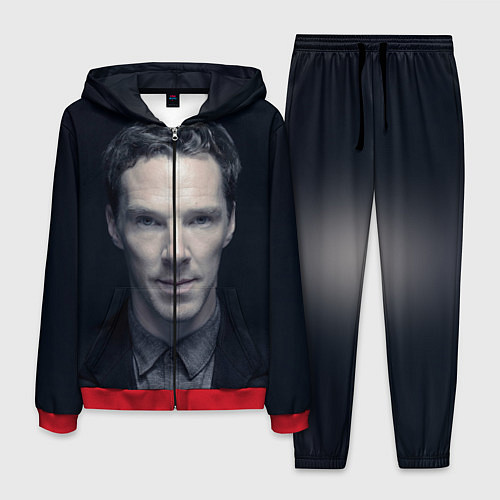 Мужской костюм Benedict Cumberbatch / 3D-Красный – фото 1