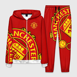 Костюм мужской FC Man United: Red Exclusive, цвет: 3D-белый