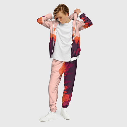 Мужской костюм Firewatch: Orange Style / 3D-Белый – фото 3