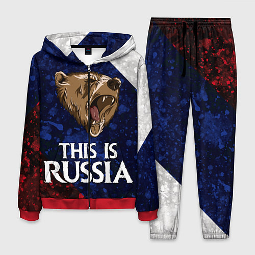 Мужской костюм Russia: Roaring Bear / 3D-Красный – фото 1