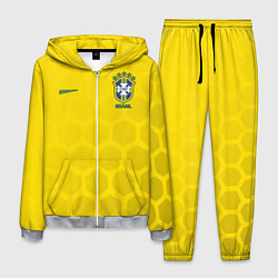 Костюм мужской Brazil Team: WC 2018, цвет: 3D-меланж
