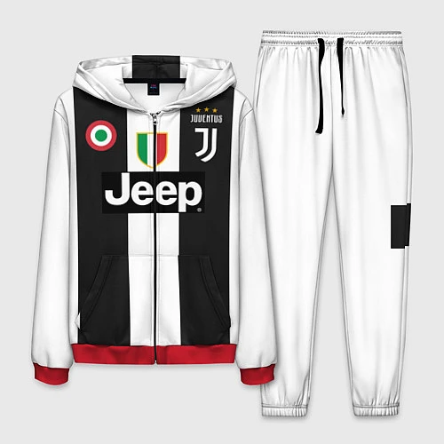 Мужской костюм FC Juventus 18-19 / 3D-Красный – фото 1