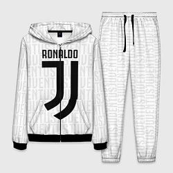 Костюм мужской Ronaldo 7: White Sport, цвет: 3D-черный