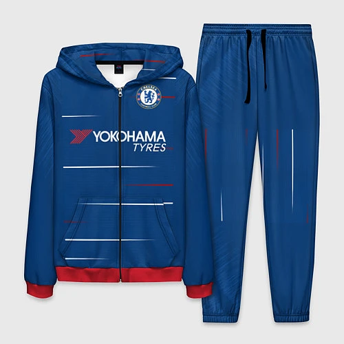 Мужской костюм FC Chelsea Home 18-19 / 3D-Красный – фото 1