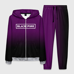 Костюм мужской Black Pink: Violet Gradient, цвет: 3D-меланж
