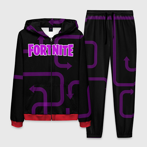 Мужской костюм Fortnite: Violet Edition / 3D-Красный – фото 1