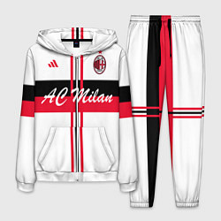 Костюм мужской AC Milan: White Form, цвет: 3D-белый
