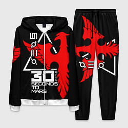 Костюм мужской 30 Seconds to Mars, цвет: 3D-белый
