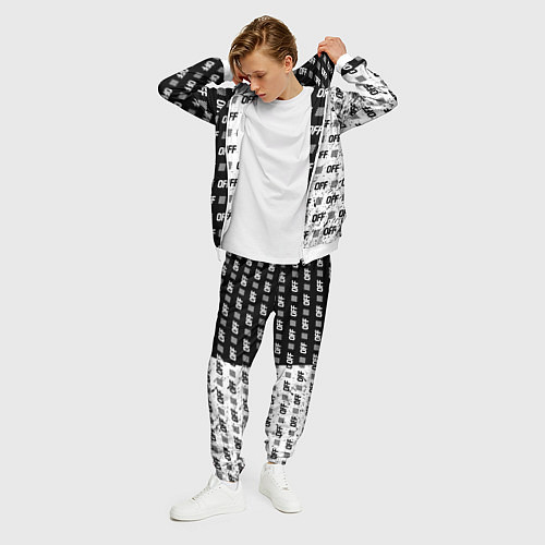 Мужской костюм Off-White: Black & White / 3D-Белый – фото 3