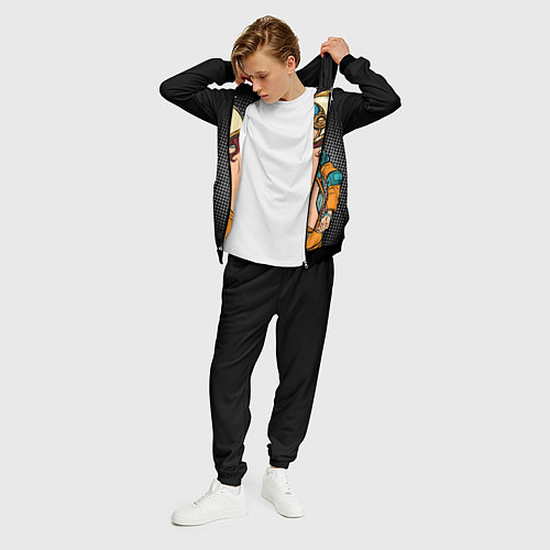 Мужской костюм Cosmic Love / 3D-Черный – фото 3