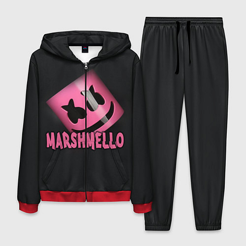 Мужской костюм Marshmello / 3D-Красный – фото 1
