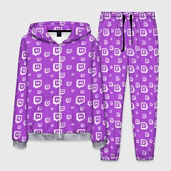 Костюм мужской Twitch: Violet Pattern, цвет: 3D-меланж