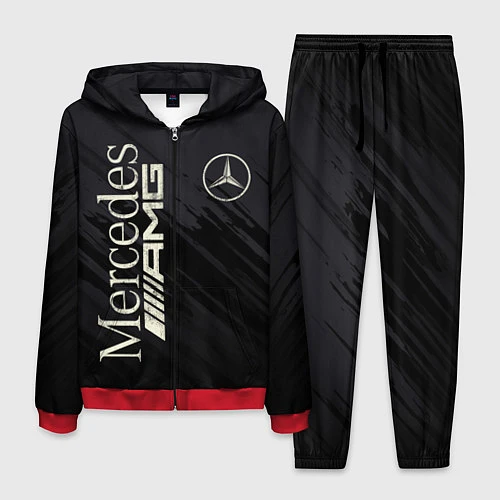 Мужской костюм Mercedes AMG: Black Edition / 3D-Красный – фото 1