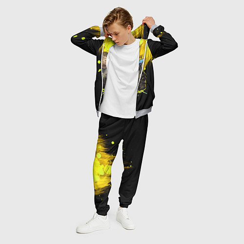 Мужской костюм Cyberpunk 2077 / 3D-Меланж – фото 3