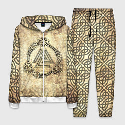 Костюм мужской Валькнут символ павших в битве, цвет: 3D-белый