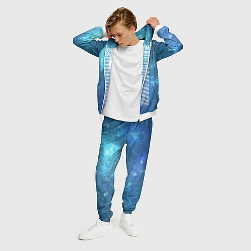 Мужской костюм Идущий к реке / 3D-Белый – фото 3